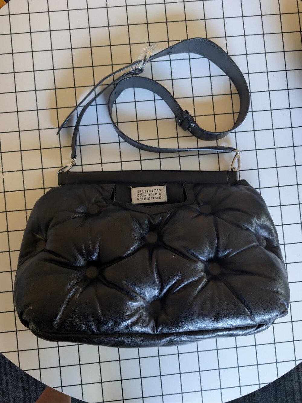 Maison Margiela - Glam Slam Classique Large Quilted Leather Bag, Black - Picture 5 of 11